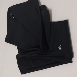 Alo Yoga Front Zip Fast Leggings In Black